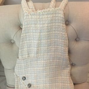 Zara xs rainbow overall skirt pastel dress cross